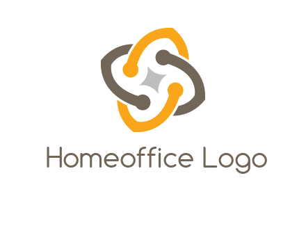 sparkle inside the abstract flower logo