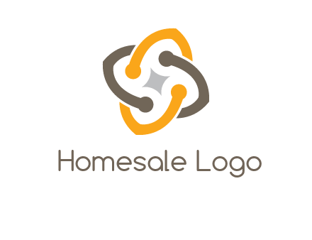 sparkle inside the abstract flower logo