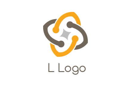 sparkle inside the abstract flower logo