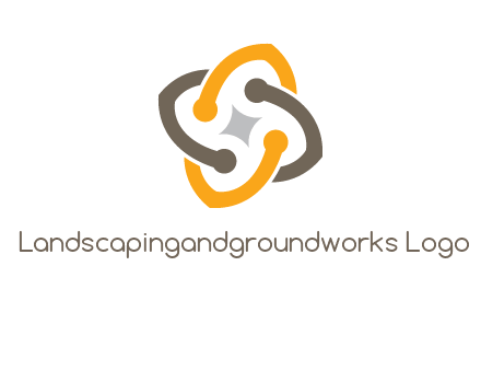 sparkle inside the abstract flower logo