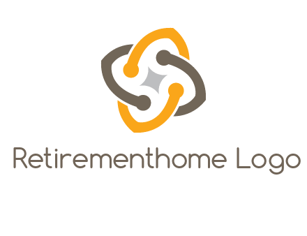 sparkle inside the abstract flower logo