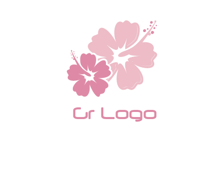 hibiscus flowers logo