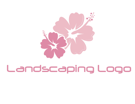 hibiscus flowers logo