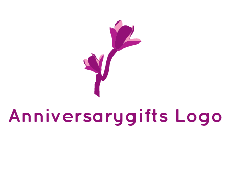 abstract flower logo