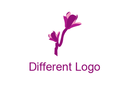 abstract flower logo