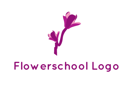 abstract flower logo