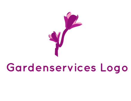 abstract flower logo