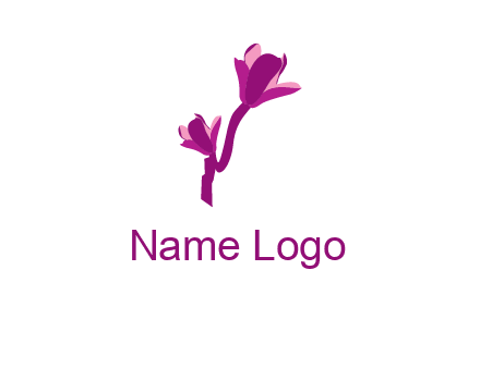 abstract flower logo