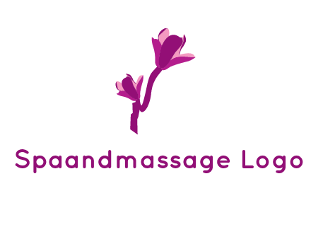 abstract flower logo