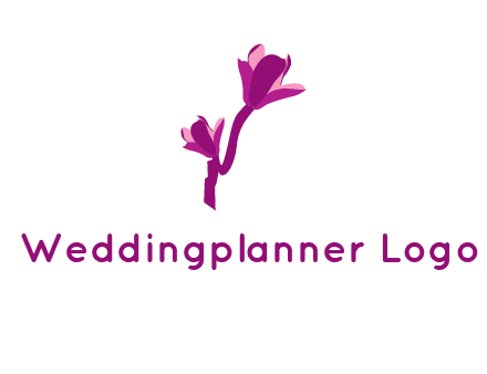 abstract flower logo