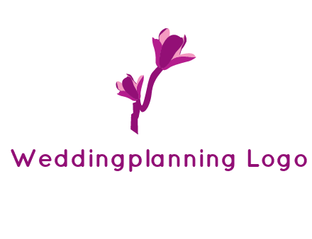 abstract flower logo
