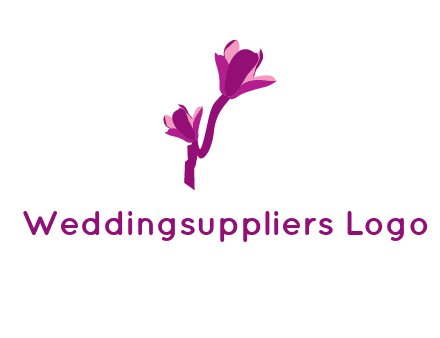 abstract flower logo