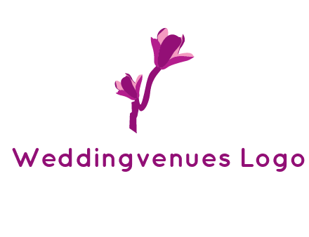 abstract flower logo