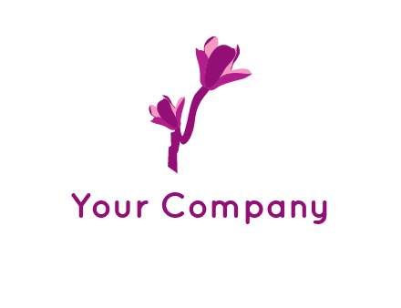 abstract flower logo