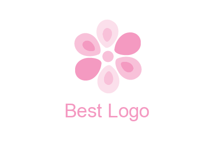 abstract flower logo