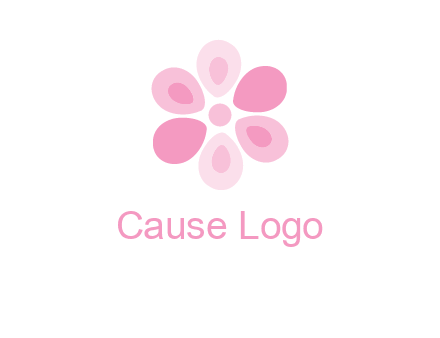 abstract flower logo