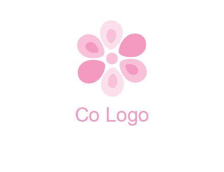abstract flower logo