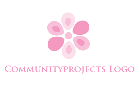 abstract flower logo