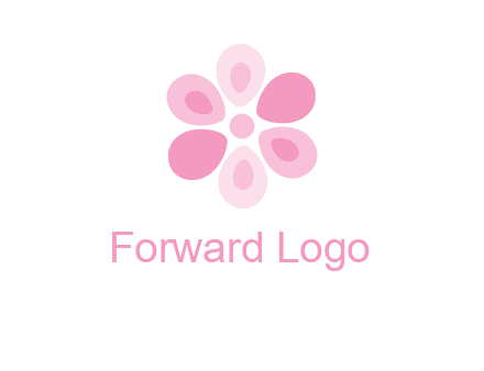 abstract flower logo