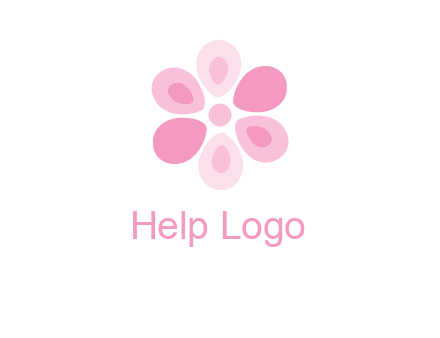 abstract flower logo