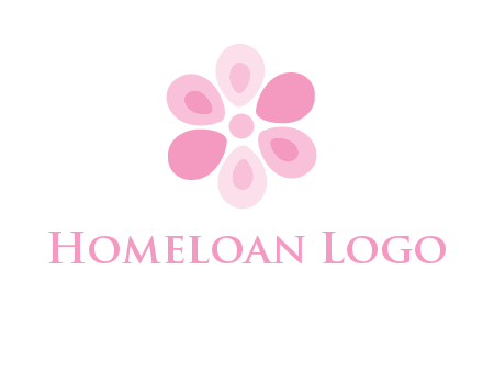 abstract flower logo