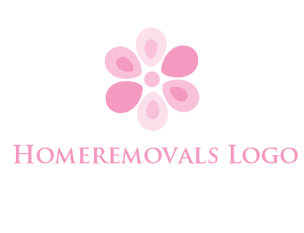abstract flower logo