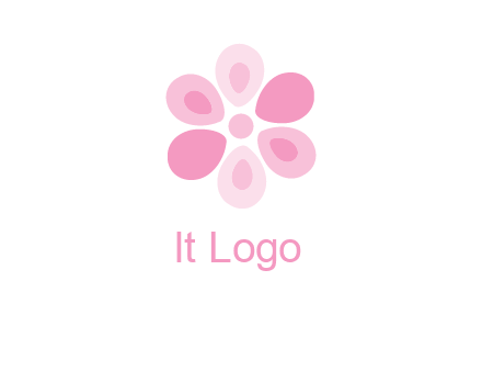 abstract flower logo