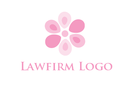 abstract flower logo