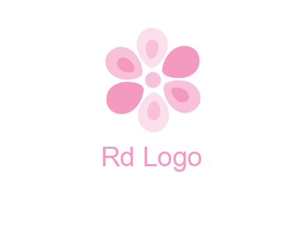 abstract flower logo