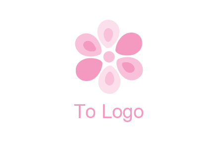 abstract flower logo