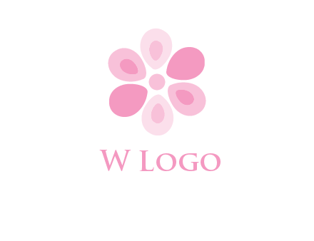 abstract flower logo