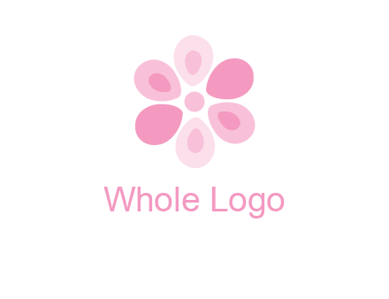 abstract flower logo
