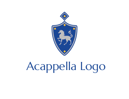 horse in shield logo