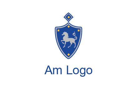 horse in shield logo