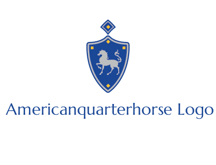 horse in shield logo