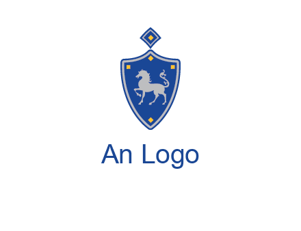 horse in shield logo