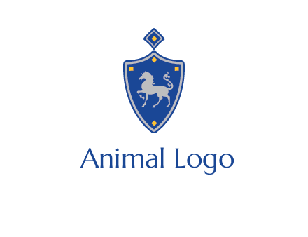 horse in shield logo