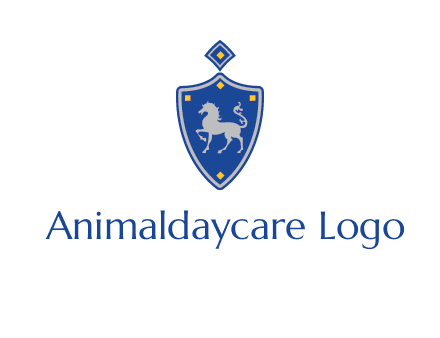 horse in shield logo