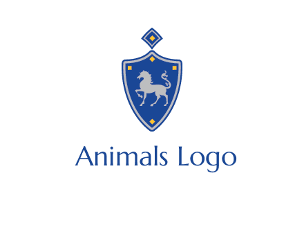 horse in shield logo