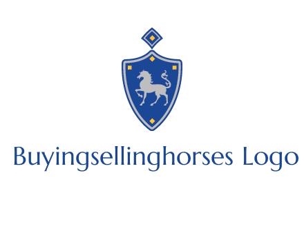horse in shield logo