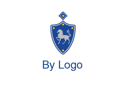 horse in shield logo