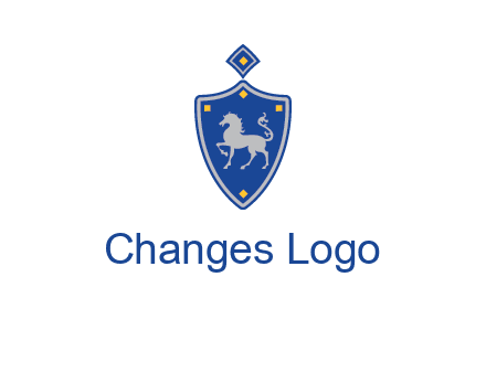 horse in shield logo