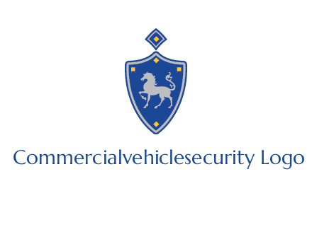 horse in shield logo