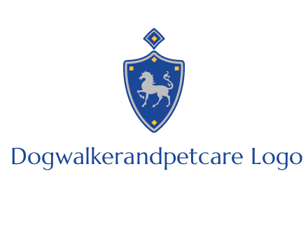 horse in shield logo