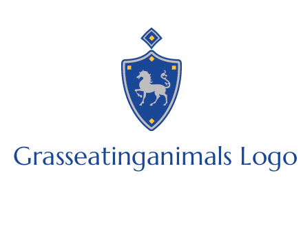 horse in shield logo
