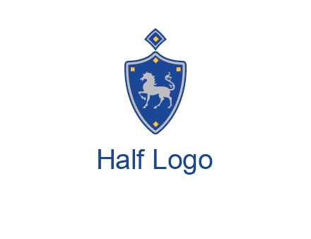 horse in shield logo