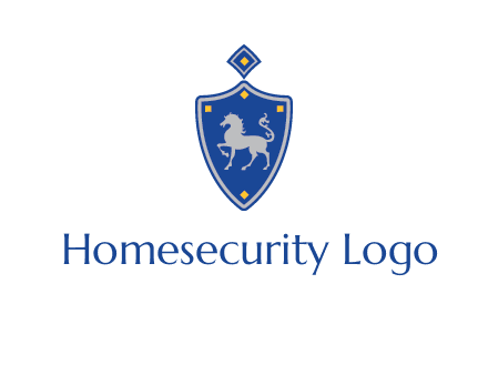 horse in shield logo