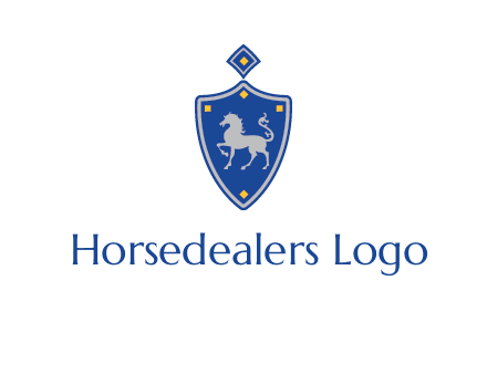 horse in shield logo