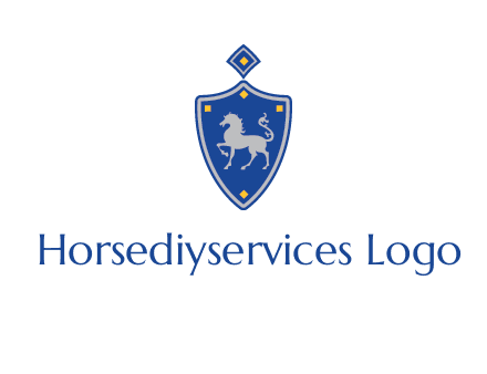 horse in shield logo