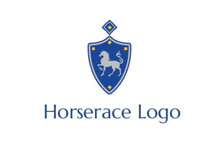 horse in shield logo